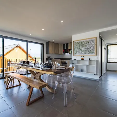 Appartement New Triplex 4 Bedroom Near Slopes Balcony & View Albiez-Montrond